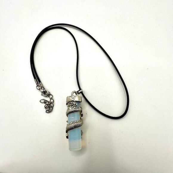 Opalite wrap around dragon pendant necklace - Picture 8 of 11